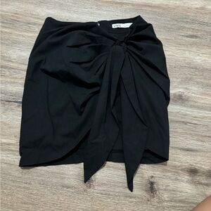 Zara black knot beach skirt